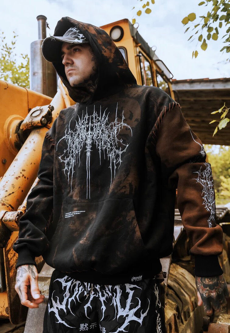 Stay Cold Apparel - Chamber Of Chaos Heavy Oversized Brown - Hoodie - brown - L - 100% Cotton,Sweat