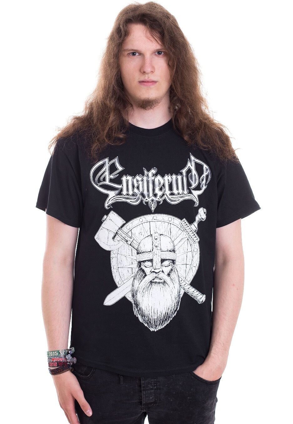 Ensiferum - Sword And Axe - T-Shirt - black - L - 100% Cotton