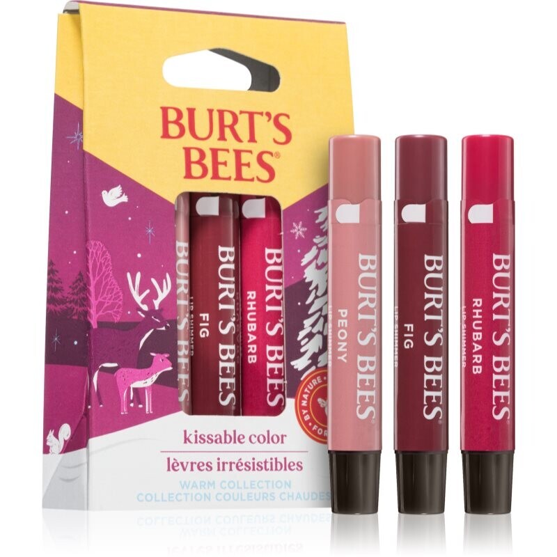 Burt’s Bees Festive Kissable Color lip gloss set