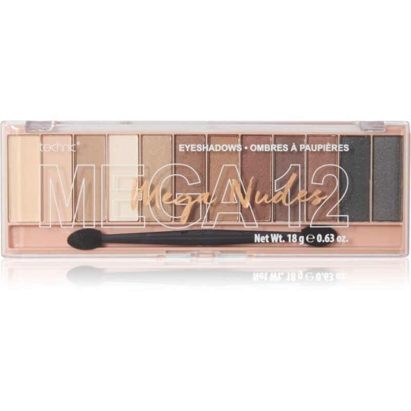 Technic Cosmetics Mega Eyeshadows eyeshadow palette shade Mega Nudes 18 g
