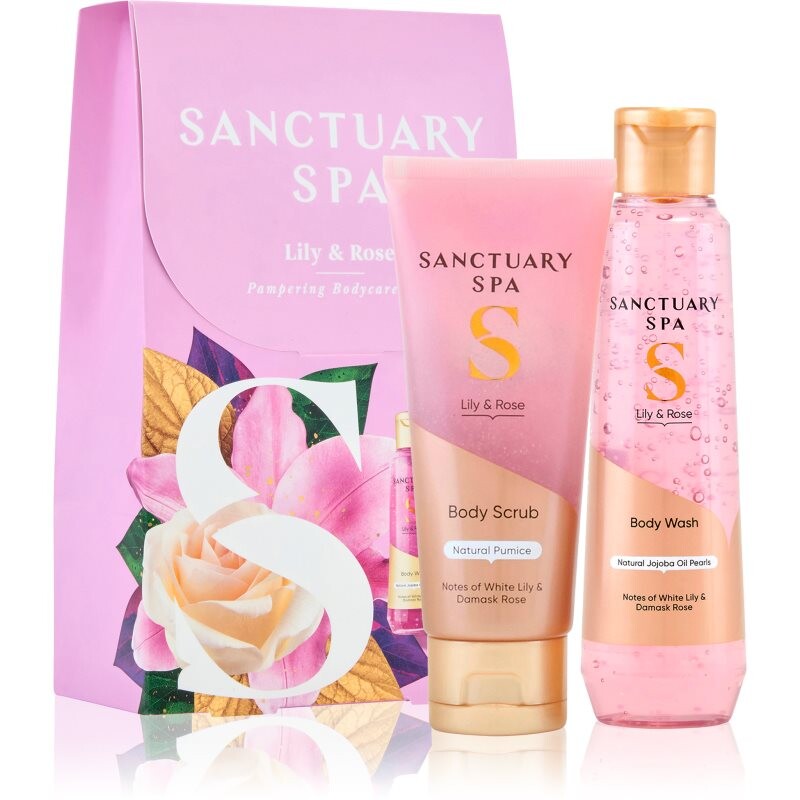 Sanctuary Spa Lily & Rose Pampering Bodycare gift set for the body