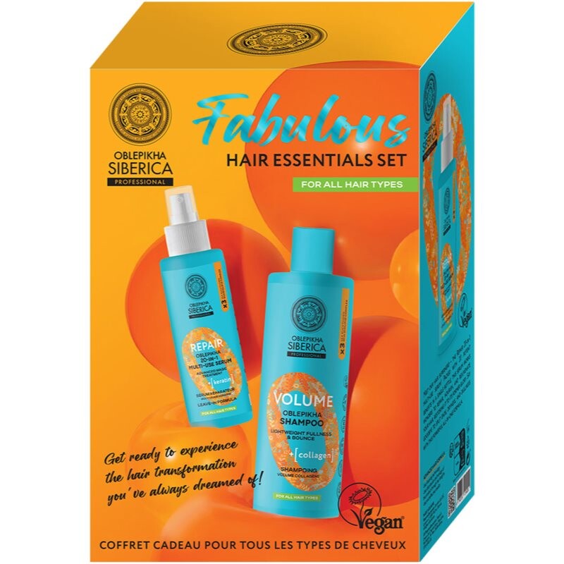 Natura Siberica Oblepikha Siberica Fabulous Hair Essentials Set gift set for hair