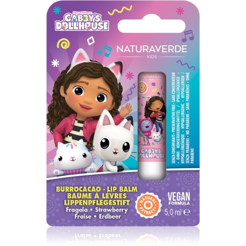 Gabby's Dollhouse Naturaverde Kids lip balm for children Strawberry 1 pc