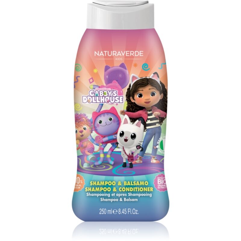 Gabby's Dollhouse Naturaverde Kids shampoo and conditioner for children 250 ml