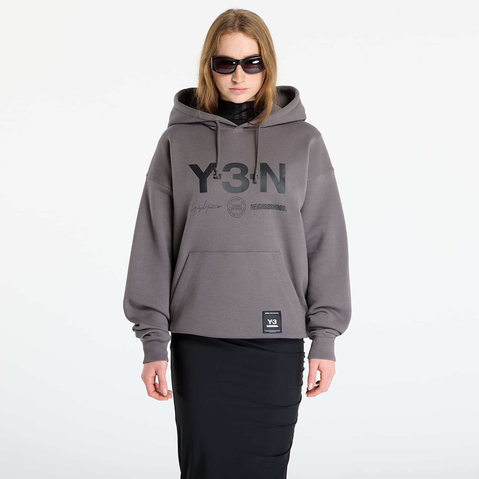 Sweatshirt Y-3 x Neighborhood Graphic Hoodie UNISEX Granite M