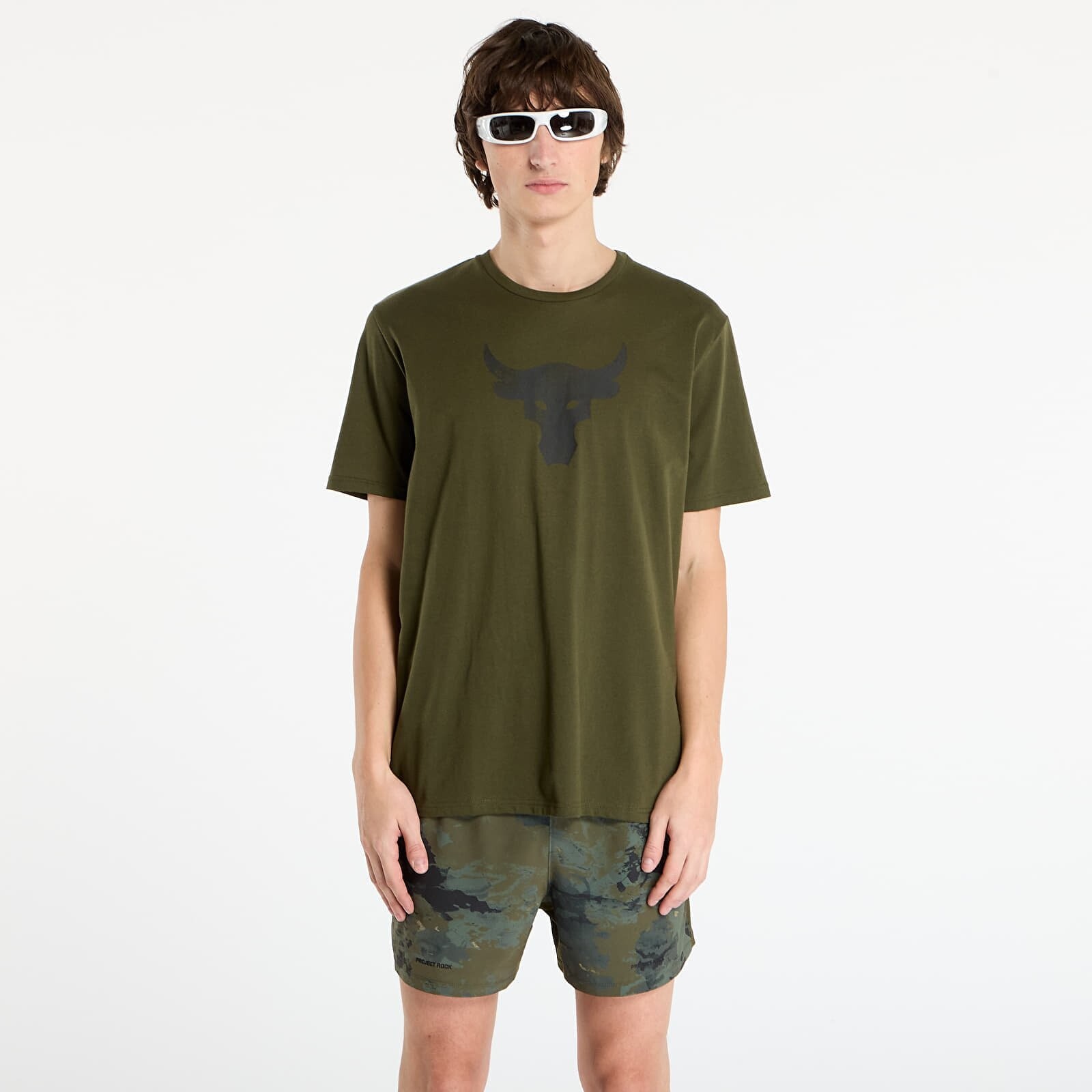 T-shirt Under Armour Project Rock Brahma Bull SS Expedition Green L