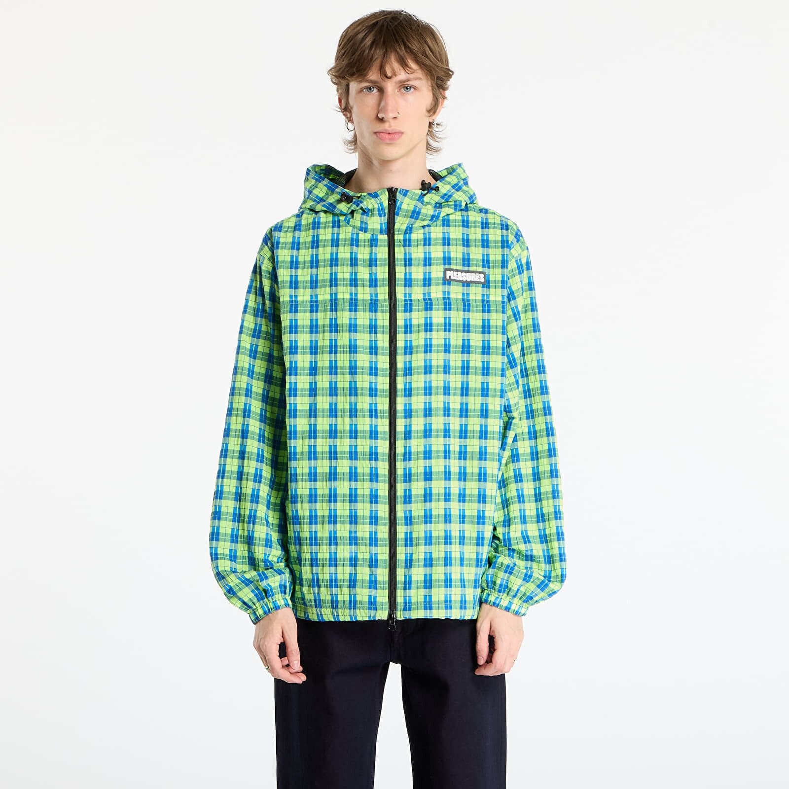 Jacket PLEASURES Practice Hooded Jacket Neon L
