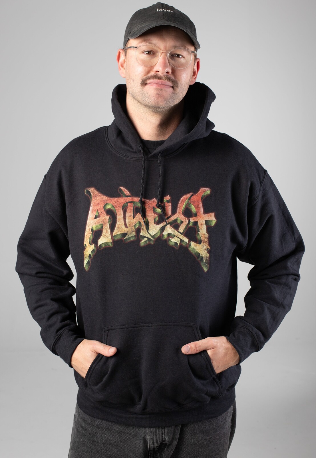 Atheist - Piece Of Time - Hoodie - black - L - 50% Cotton, 50% Polyester,Sweat