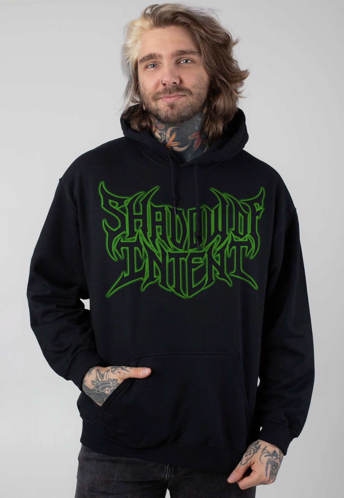 Shadow Of Intent - Imperium Delirium Cover - Hoodie - black - L - 50% Cotton, 50% Polyester,Sweat
