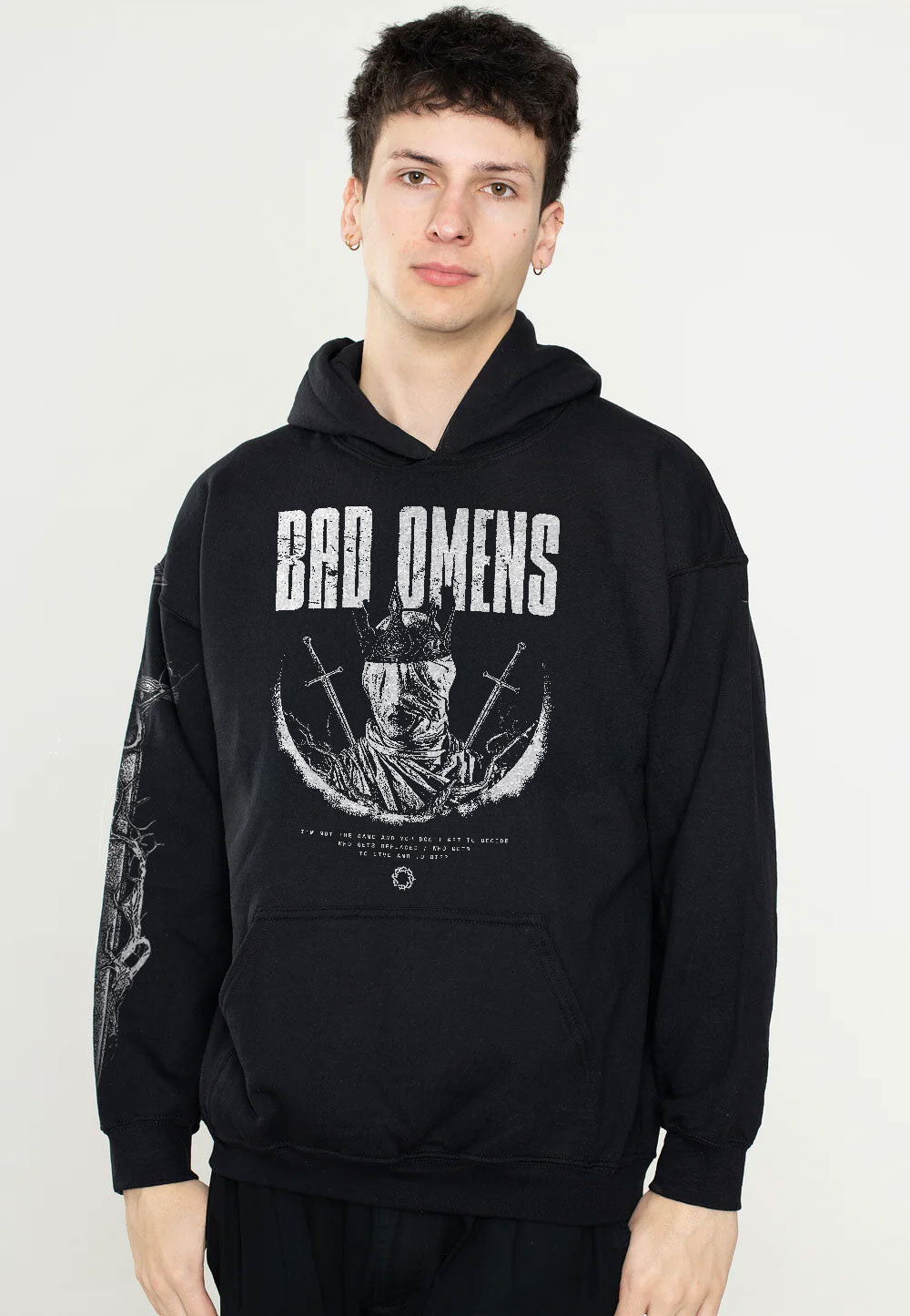 Bad Omens - Evil King - Hoodie - black - L - 50% Cotton, 50% Polyester,Sweat