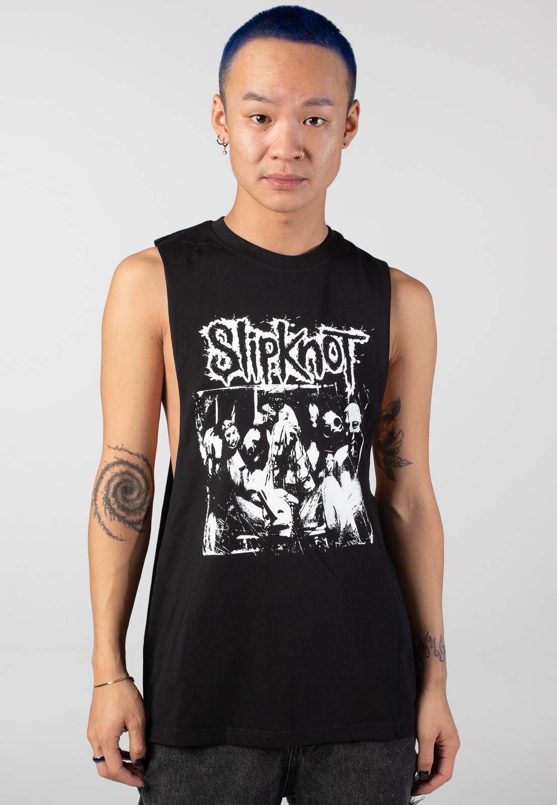 Slipknot - Album Splatter - Sleeveless - black - L - 95% Cotton, 5% Elastane,Jersey