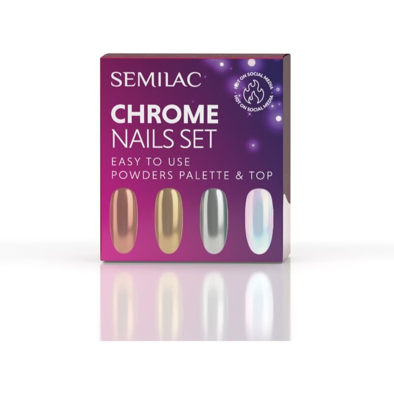 Semilac Set Chrome Nails gift set for nails
