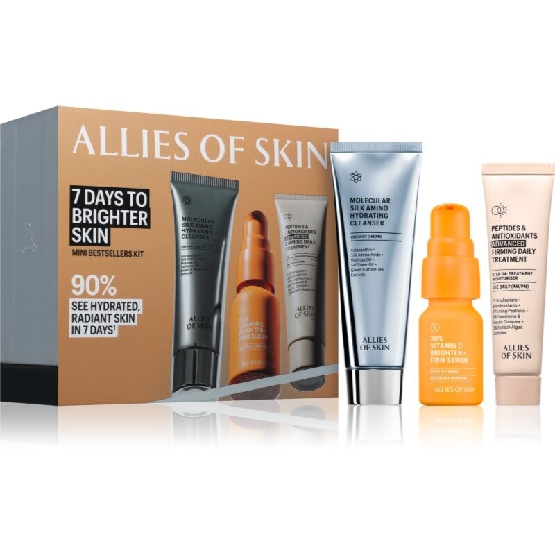 Allies of Skin 7 Days to Brighter Skin Kit travel set with a brightening effect