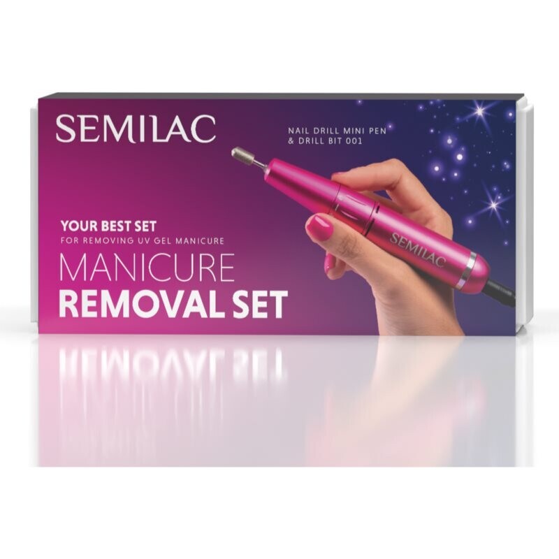 Semilac Set Manicure Removal electric nail file with accessories
