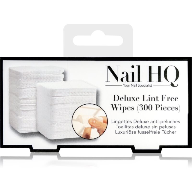 Nail HQ Deluxe Lint Free Wipes cleansing pads for nails 300 pc