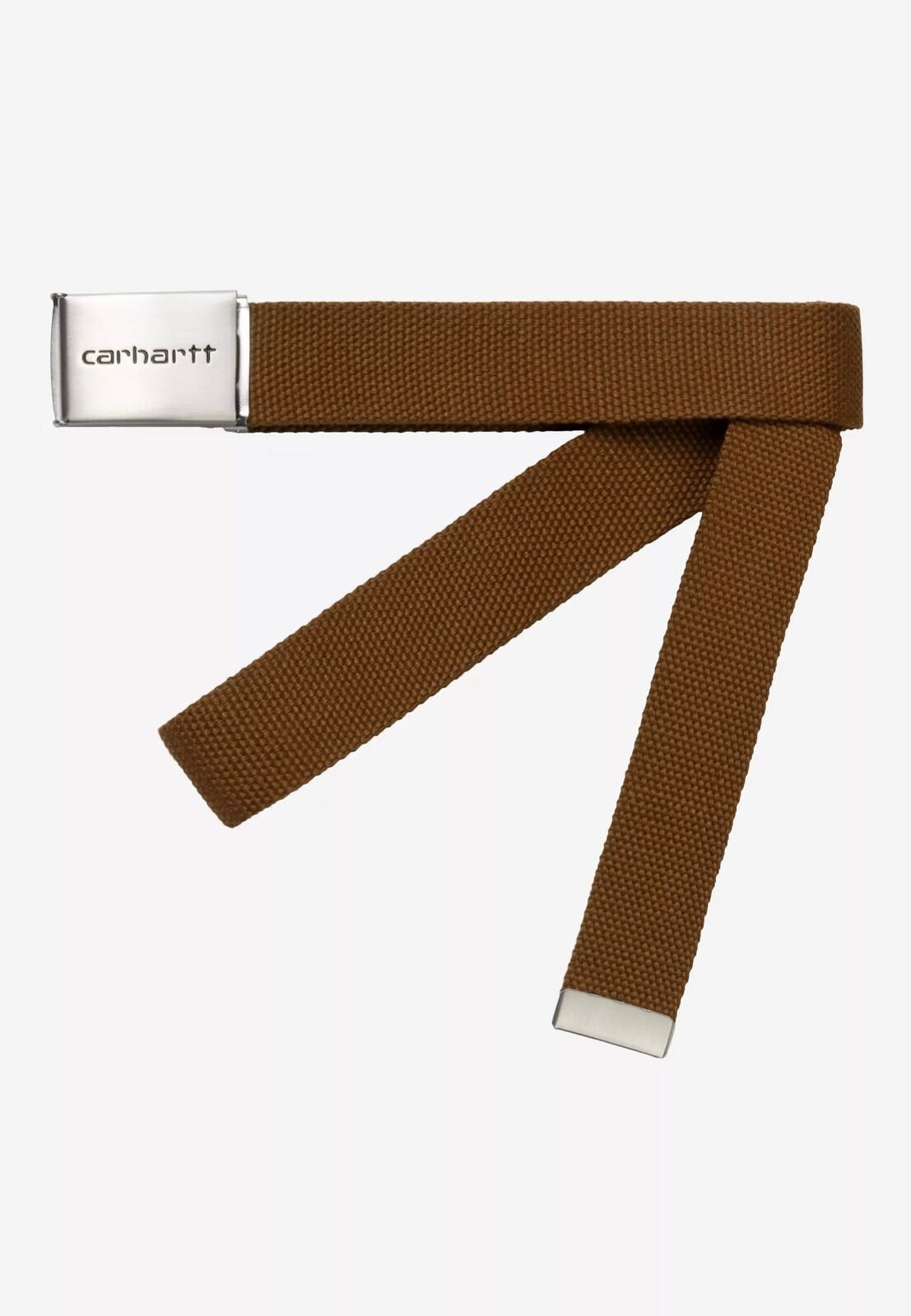 Carhartt WIP - Clip Chrome Hamilton Brown - Belt - brown - Onesize - 100% Polyester