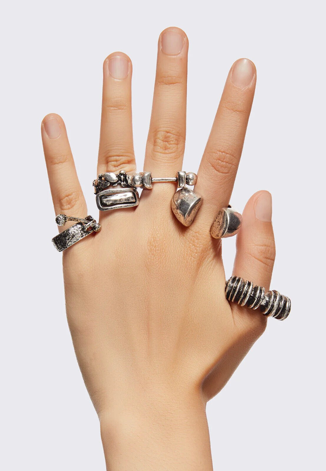 Minga London - Fierce Silver - Ring Set