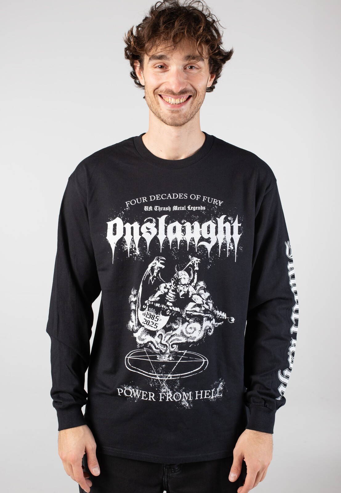 Onslaught - Power From Hell - Longsleeve - black - L - Jersey
