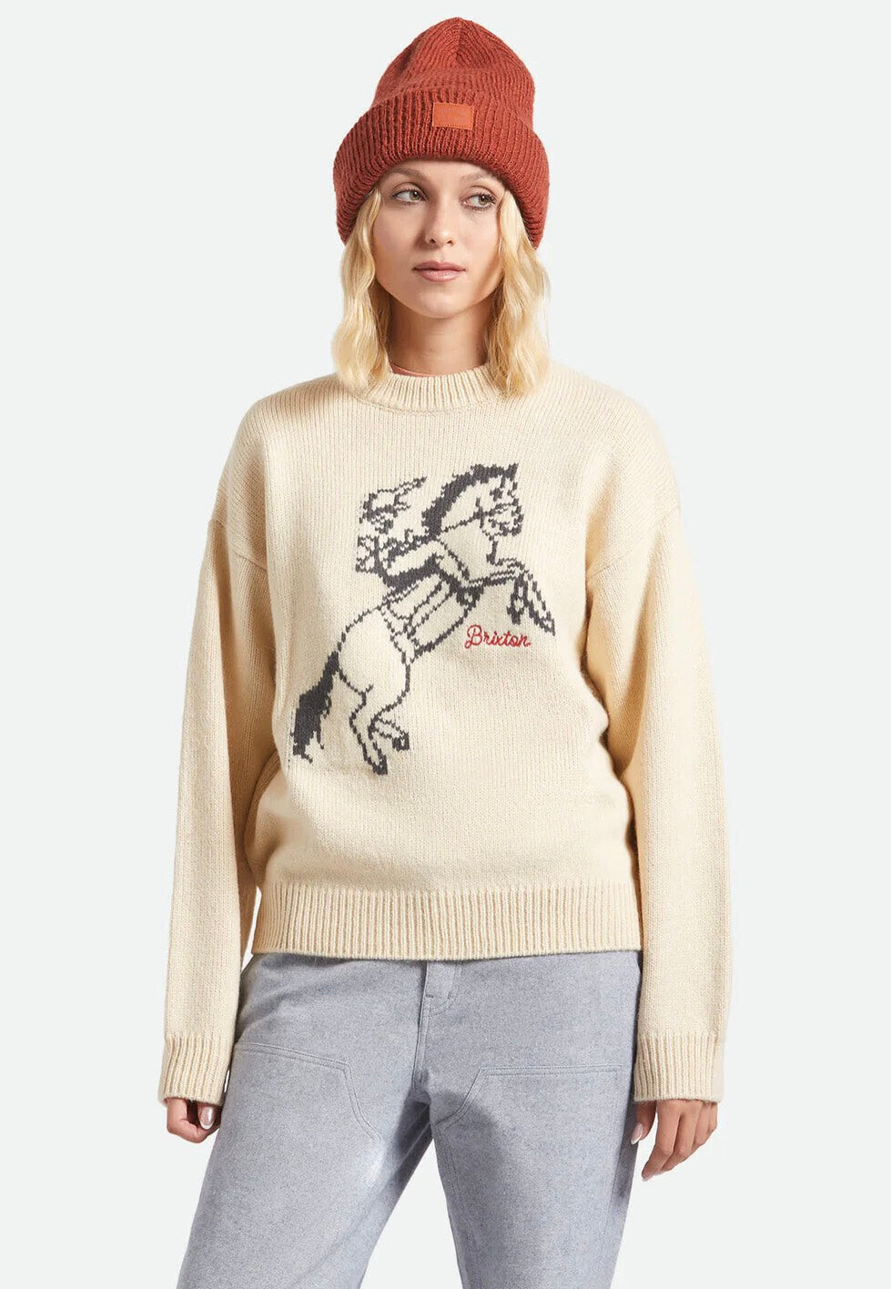 Brixton - Woodburn W Tall Brushed Terracotta - Beanie