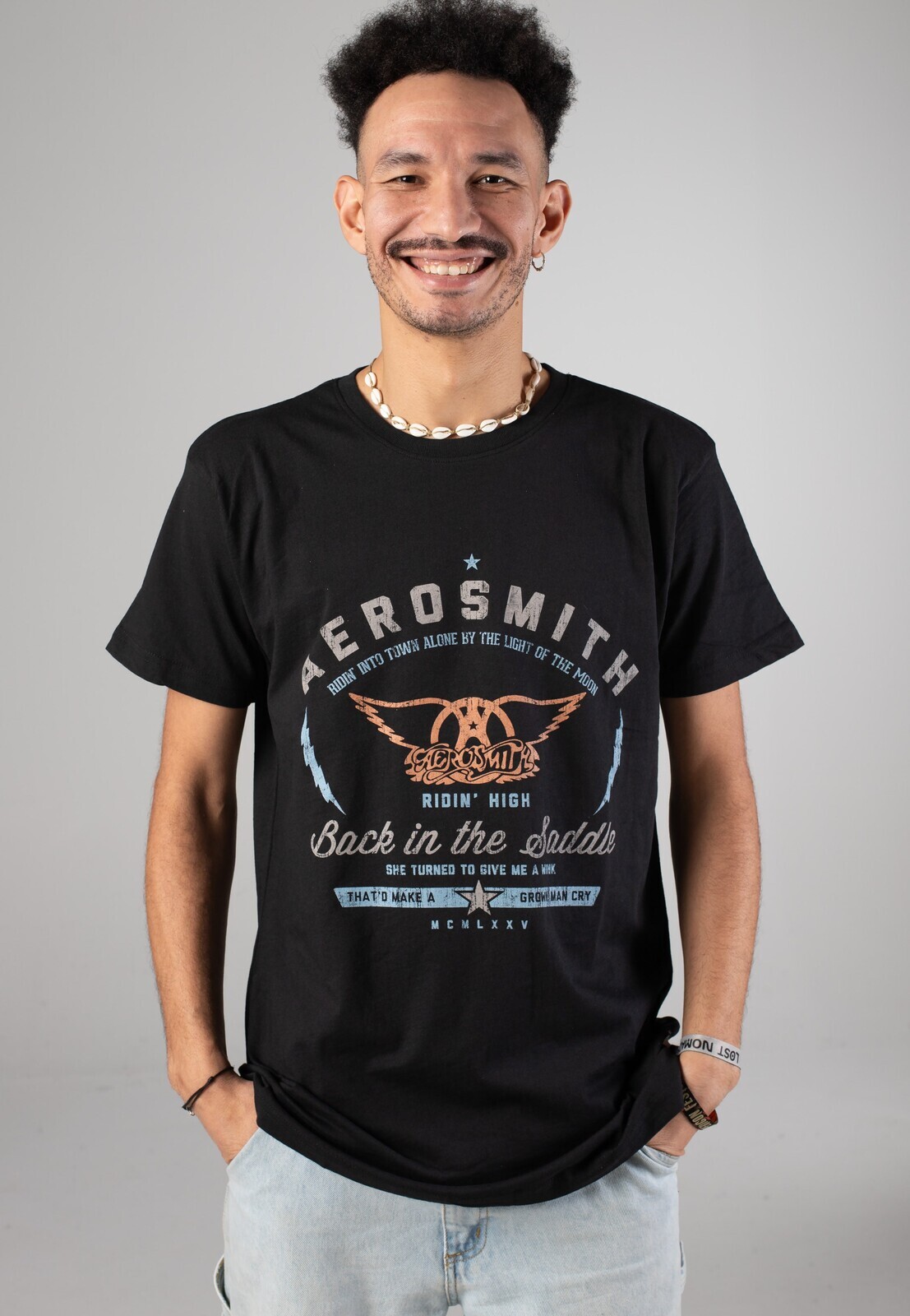 Aerosmith - Back in the Saddle - T-Shirt - black - L - Jersey