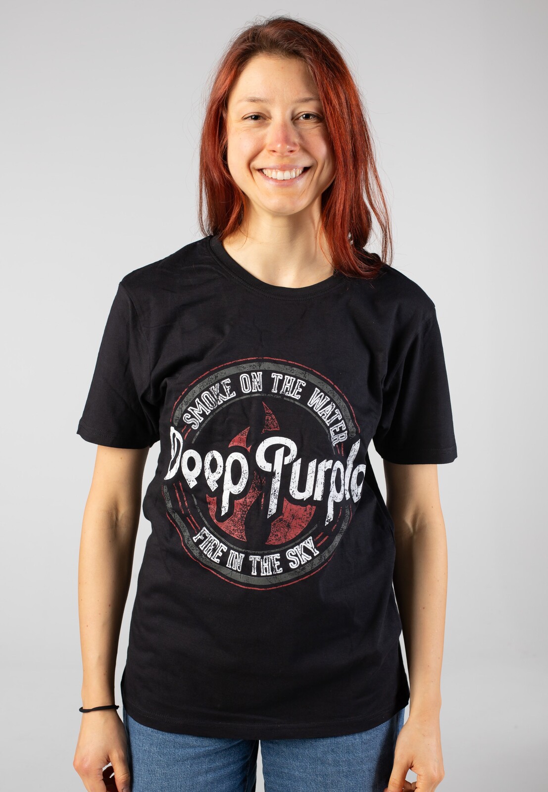 Deep Purple - Smoke Circle - T-Shirt - black - L - Jersey