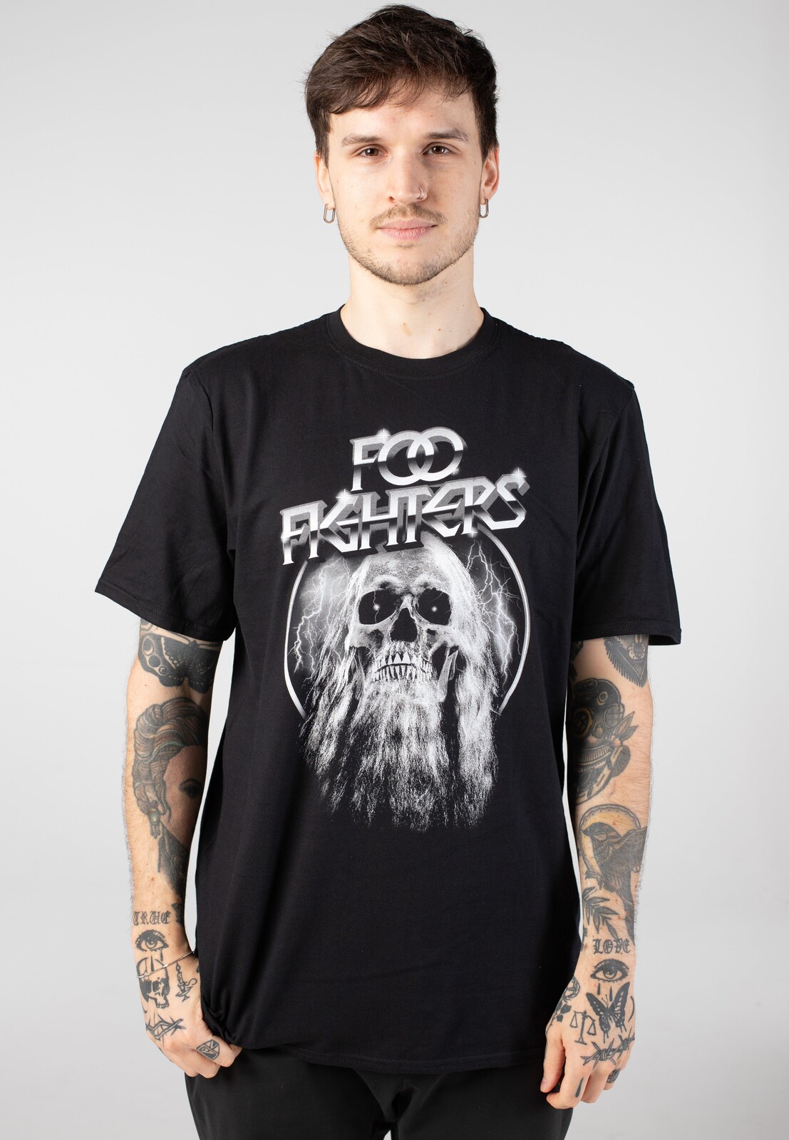 Foo Fighters - Bearded Skull - T-Shirt - black - L - Jersey