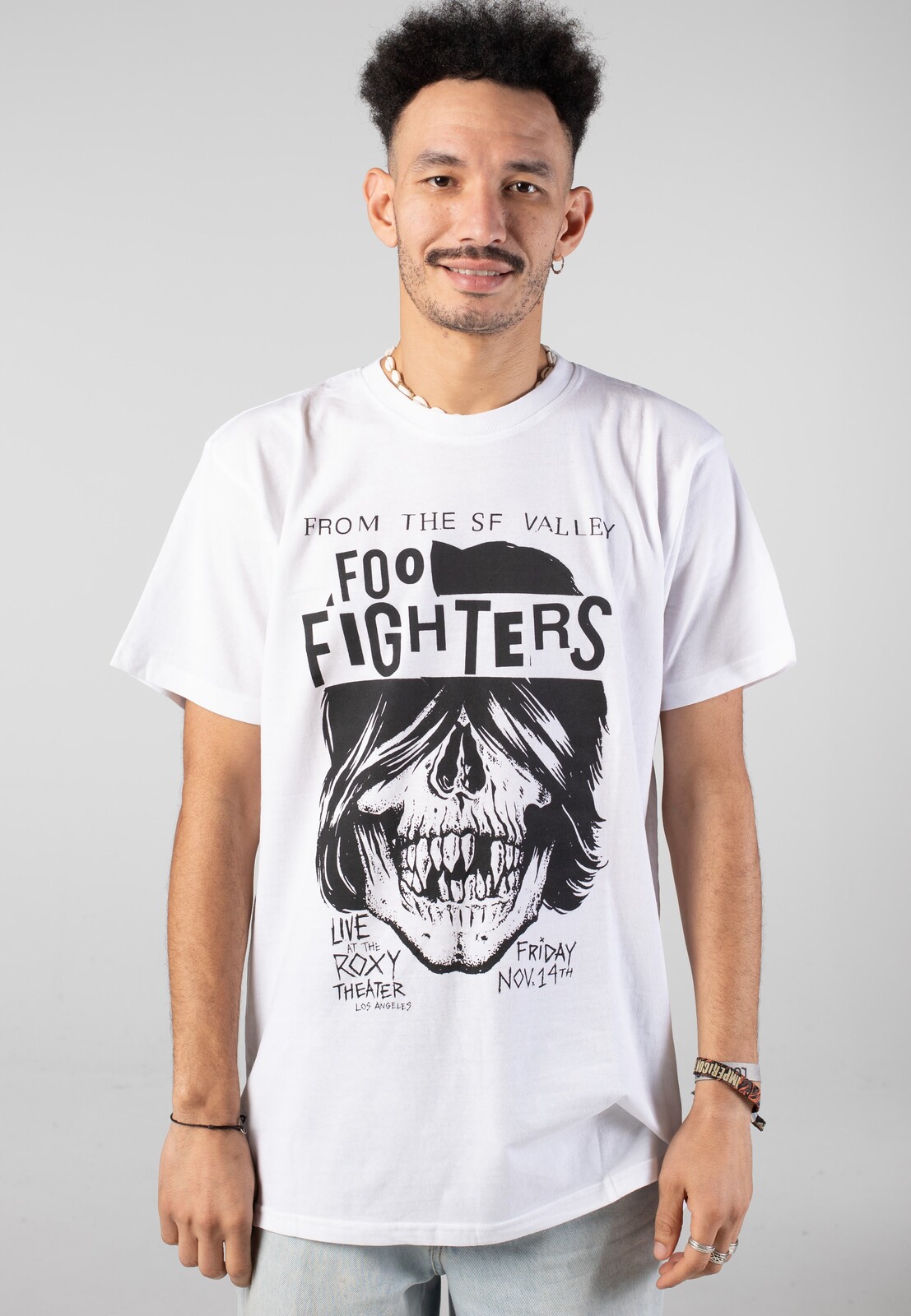 Foo Fighters - Roxy Flyer - T-Shirt - white - L - Jersey