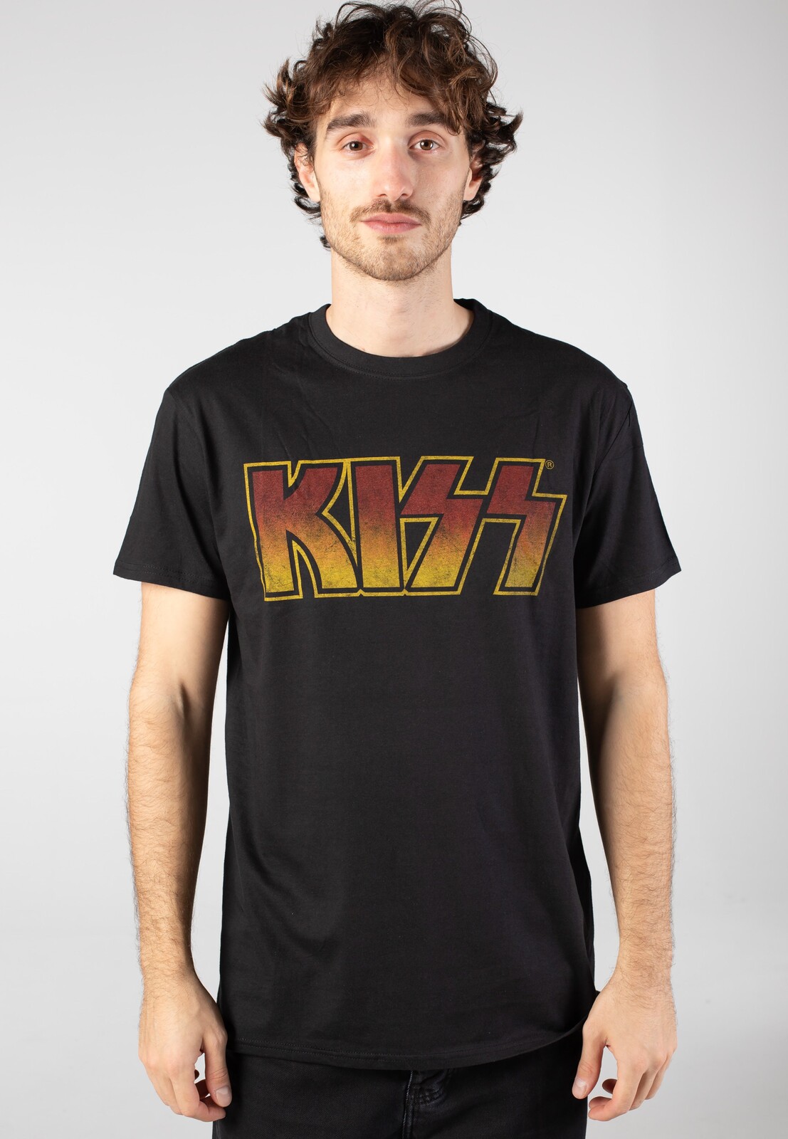 Kiss - Vintage Classic Logo - T-Shirt - black - L - Jersey