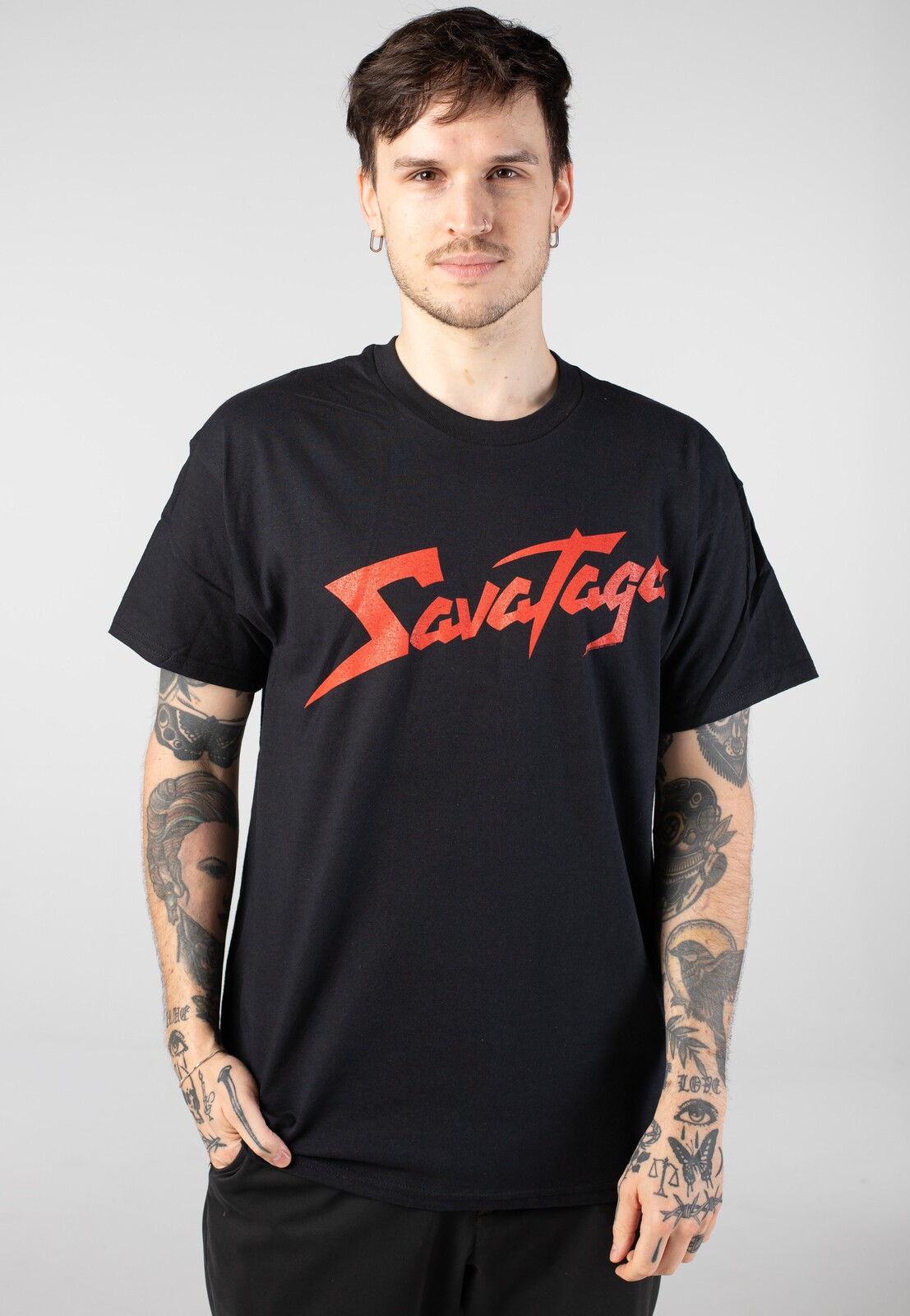 Savatage - Red Logo - T-Shirt - black - L - Jersey