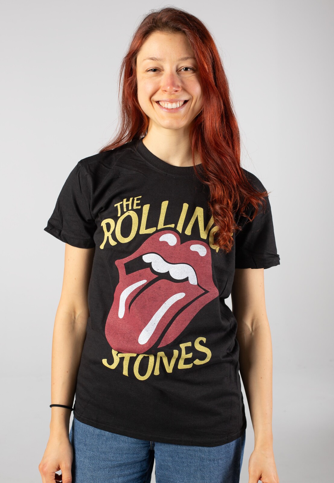 The Rolling Stones - Vintage Typeface - T-Shirt - black - S - Jersey