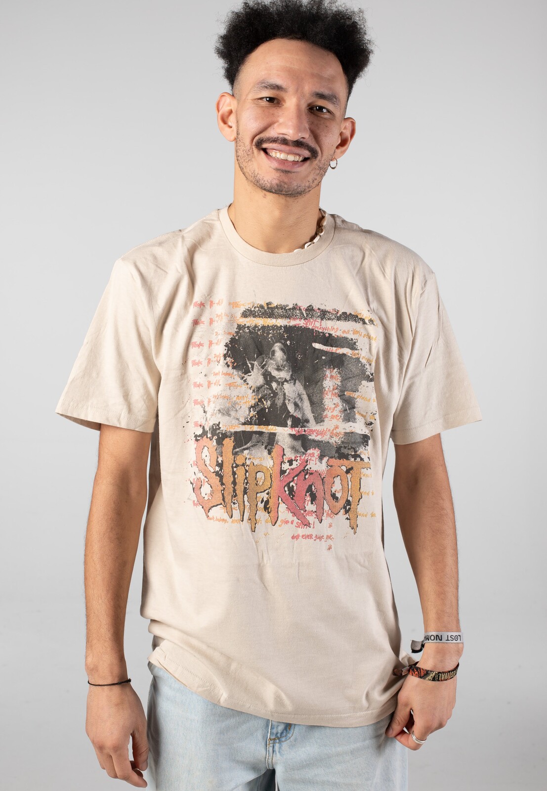 Slipknot - 25th Anniversary Inlay Sand - T-Shirt - beige - L - Jersey