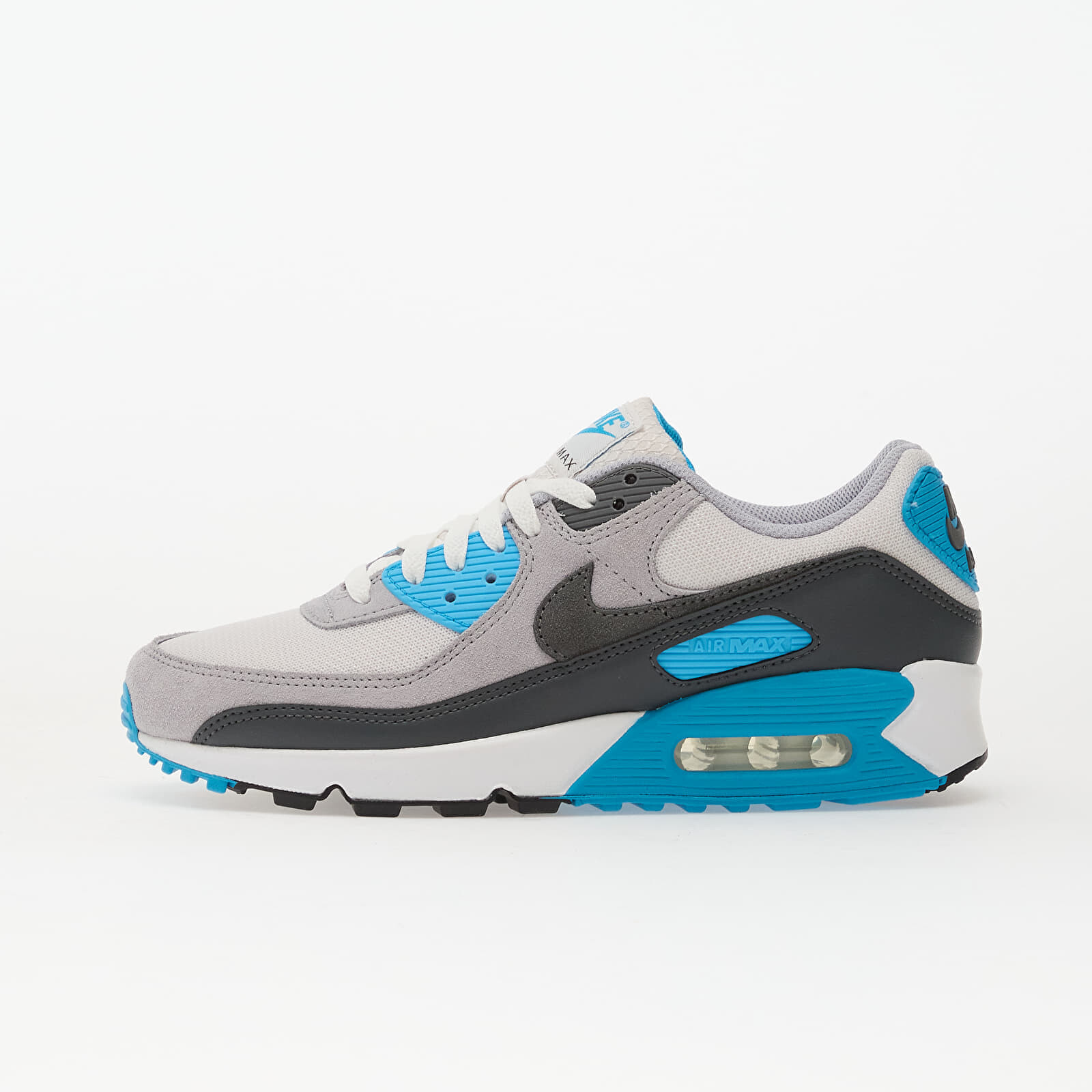 Sneakers Nike Air Max 90 Platinum Tint/ Iron Grey-Blue Lightning UK 11