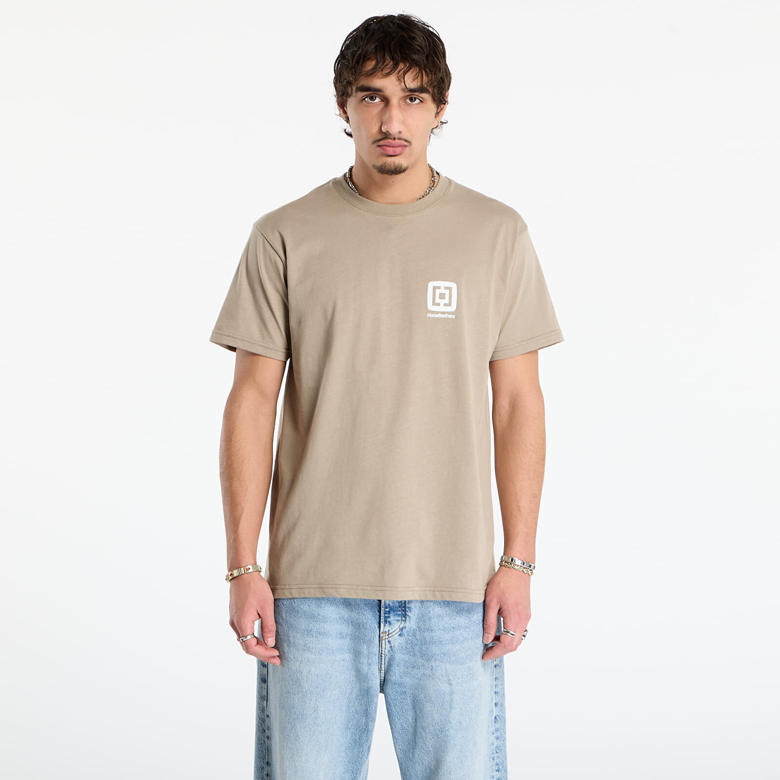 T-shirt Horsefeathers Mini Logo T-Shirt Taupe XL