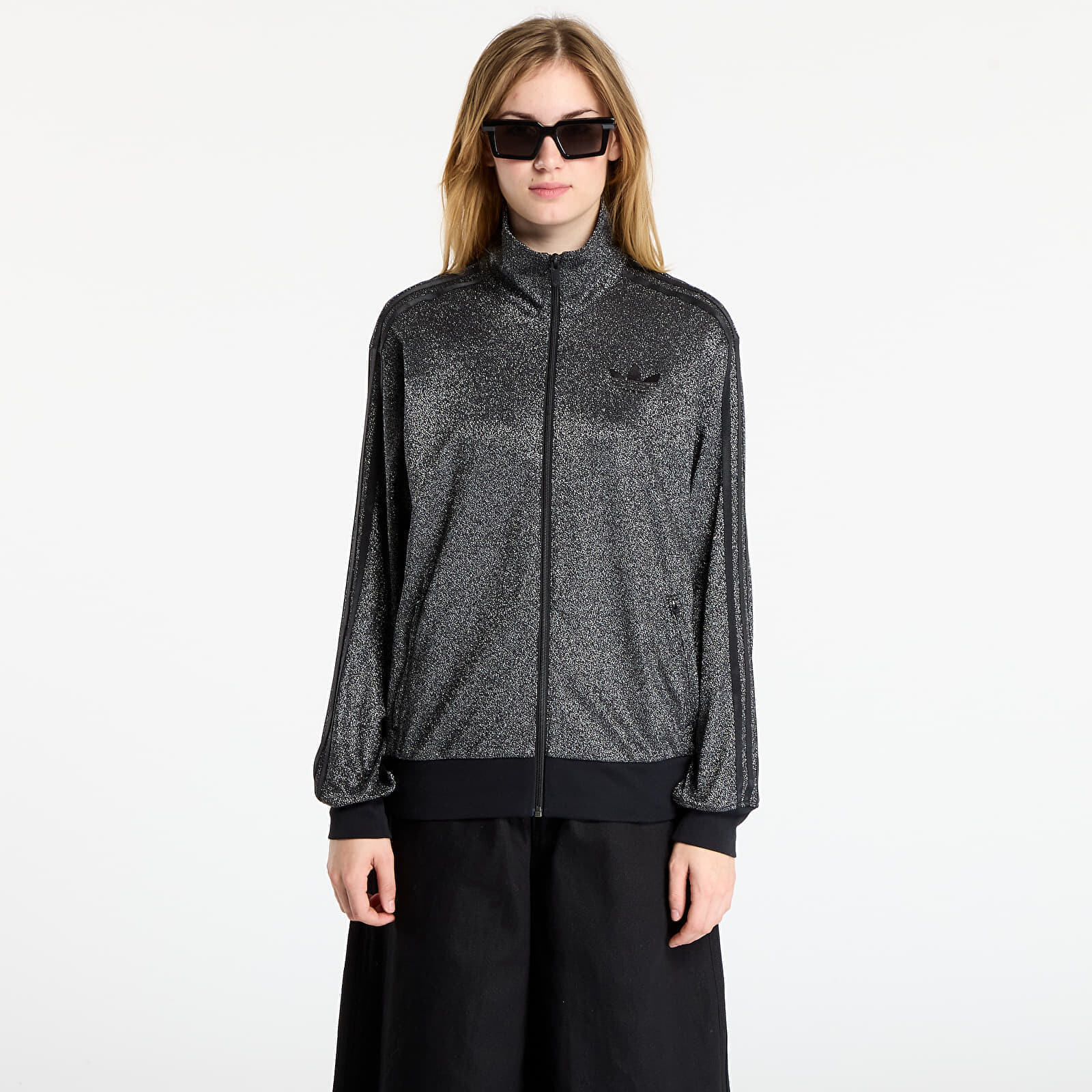 Sweatshirt adidas Lurex Fb Tt Black/ Silver Metallic L