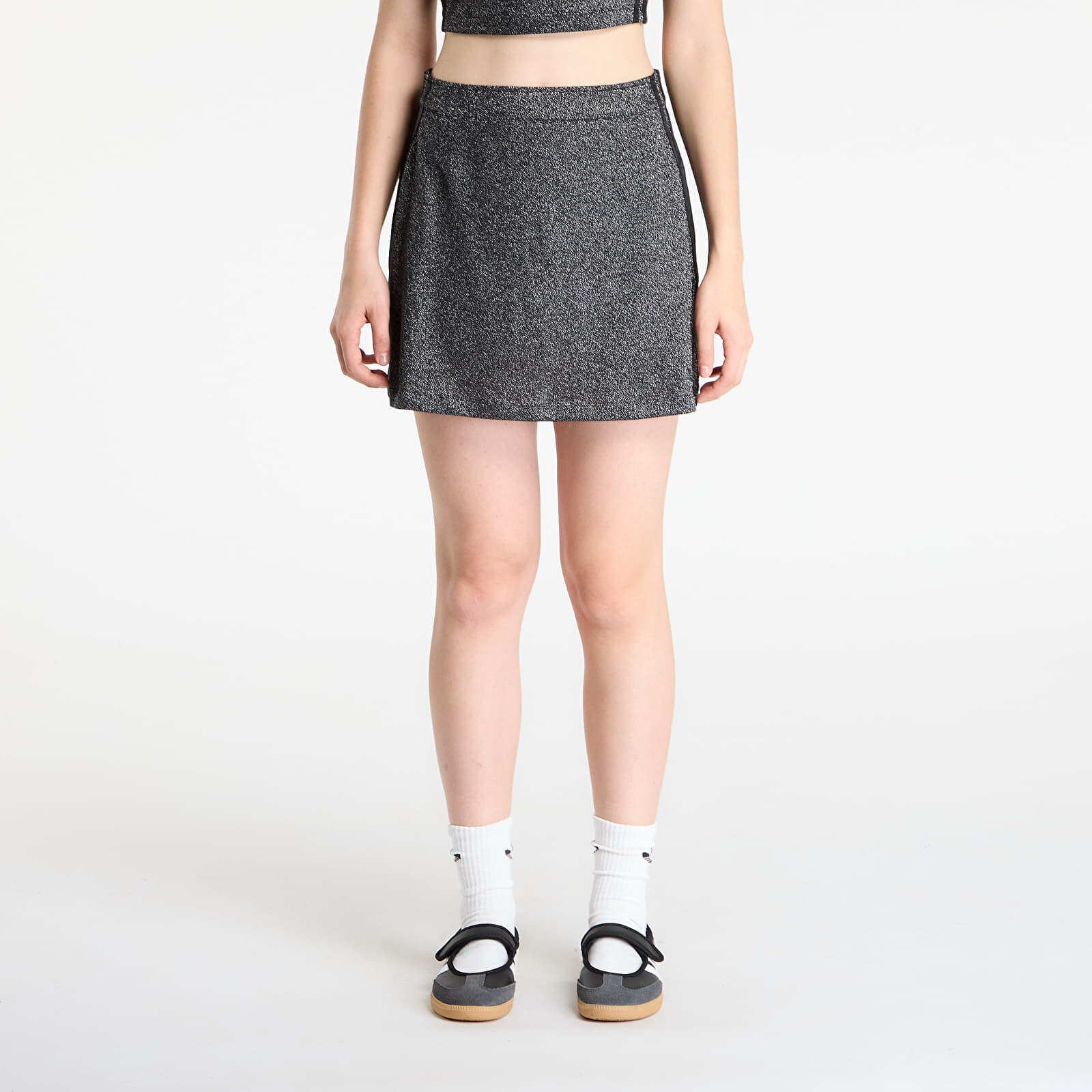 adidas Lurex Skirt Black/ Silver Metallic M
