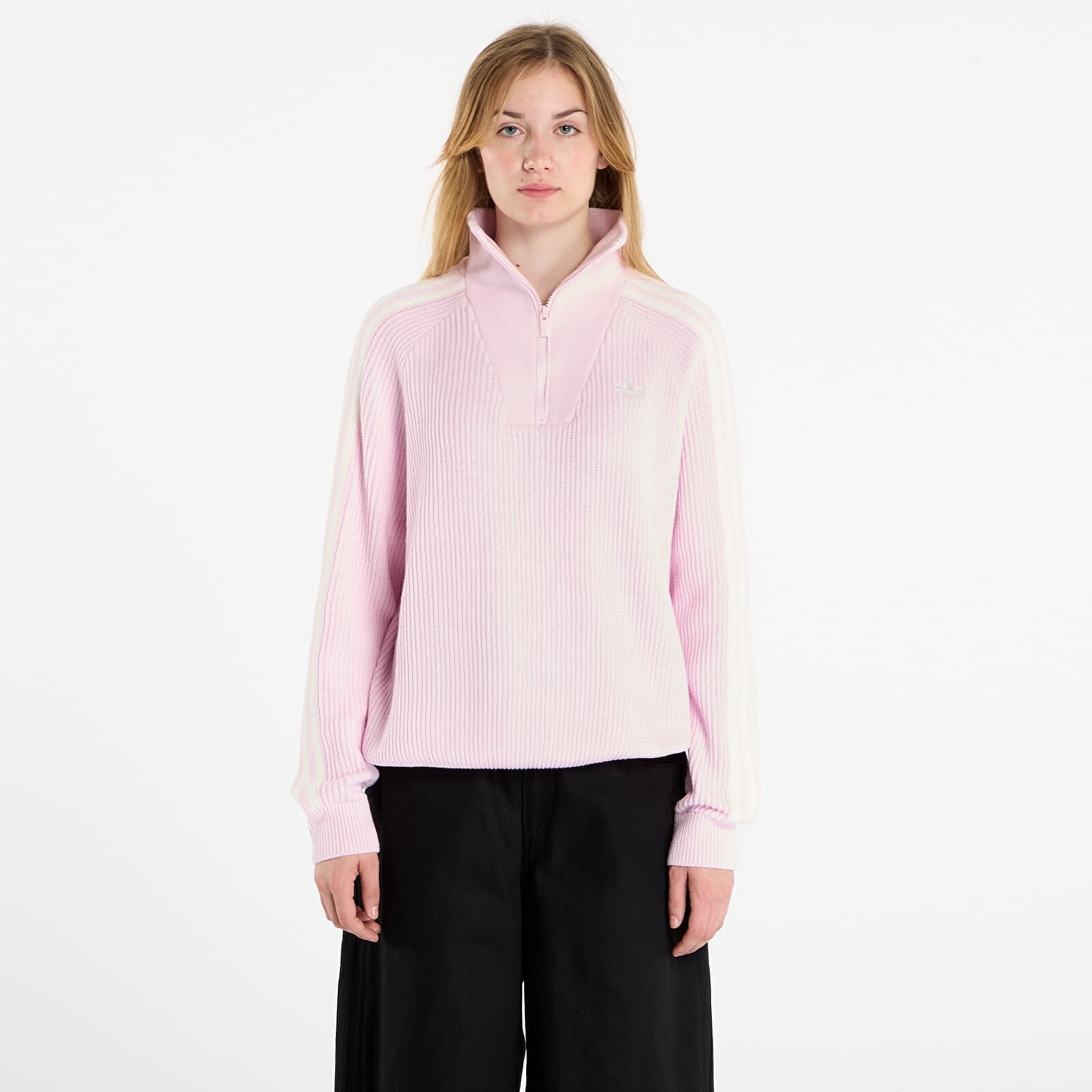 Sweatshirt adidas Funnel Neck Clear Pink/ Off White M