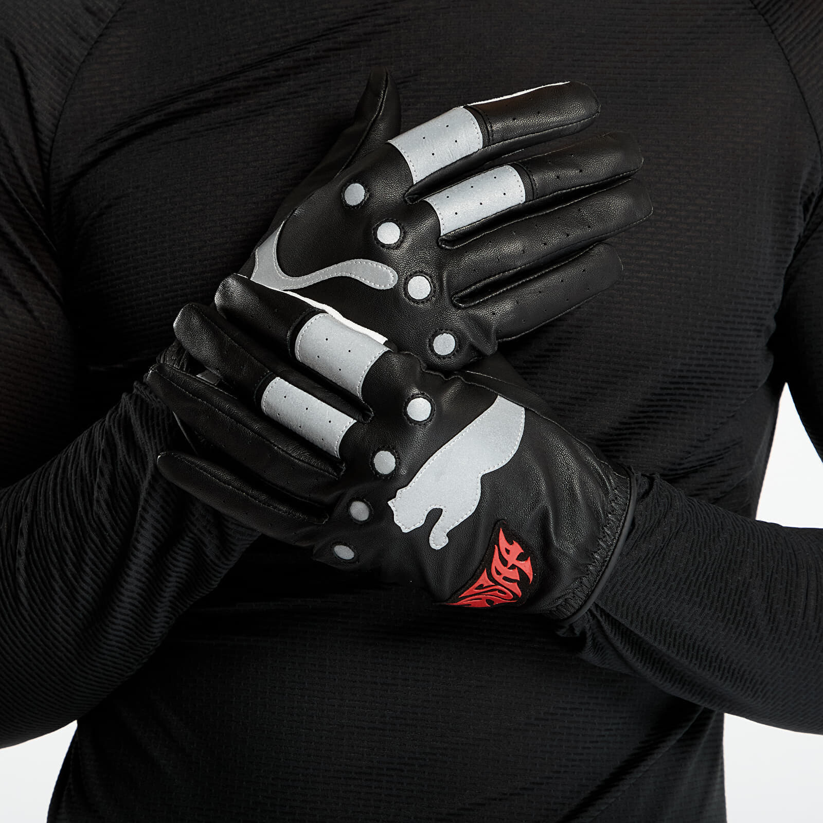 Gloves PUMA x A$AP ROCKY Driving Gloves PUMA Black/ Fierce Red/ PUMA White S/M