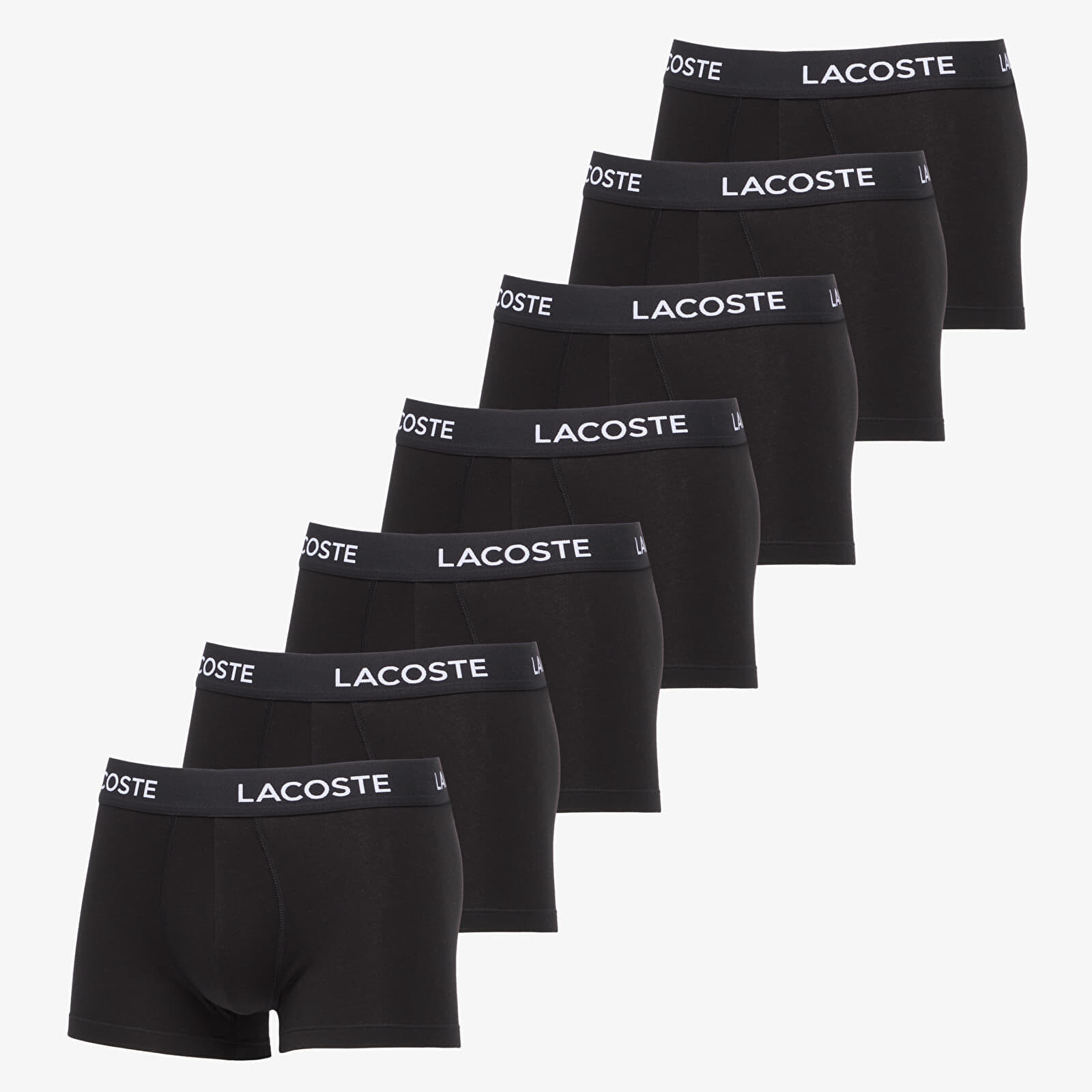 LACOSTE Trunks Underwear Black 7-Pack XL