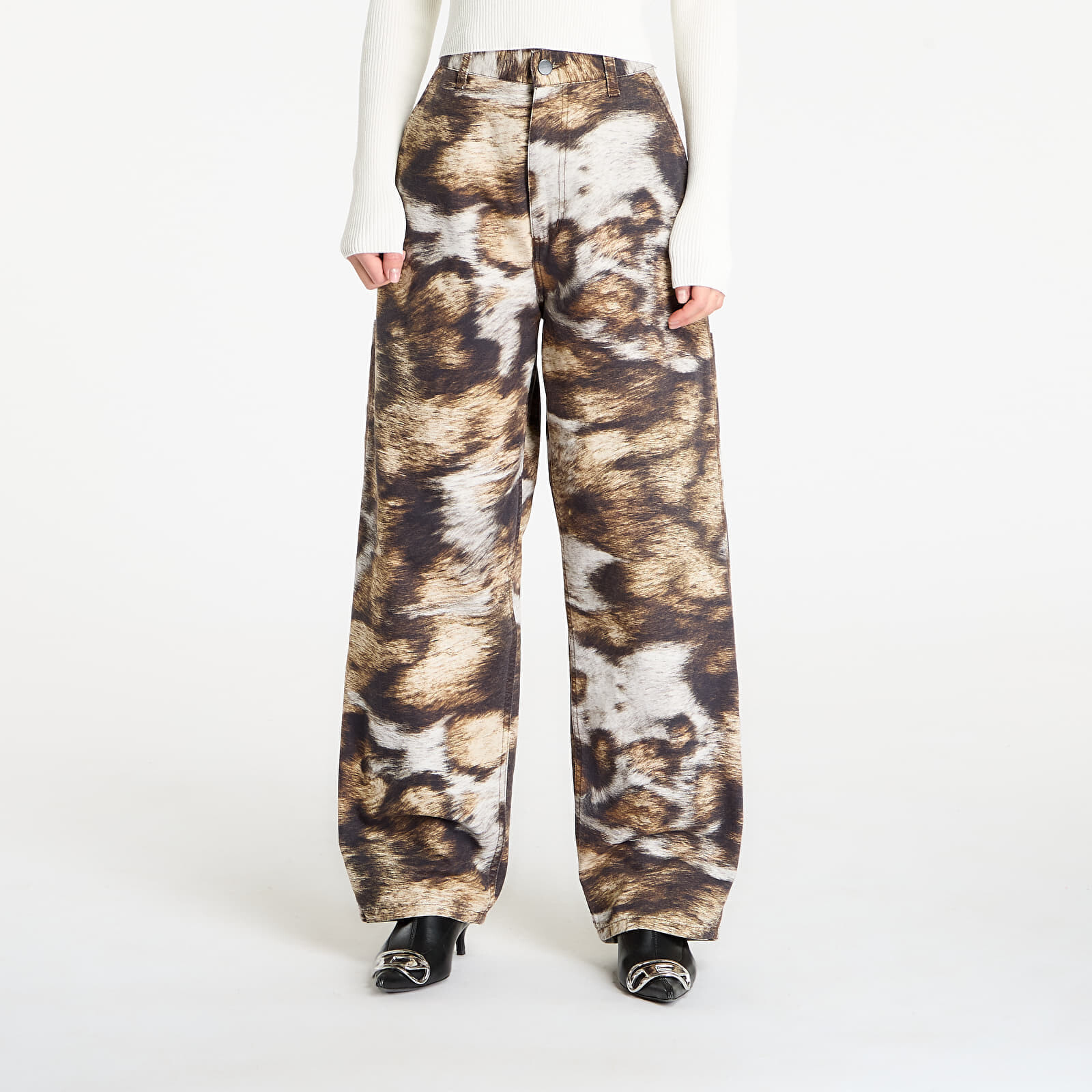 Pants Carhartt WIP W' Brandon Single Knee Pant Wild Dog Print Stone Washed M