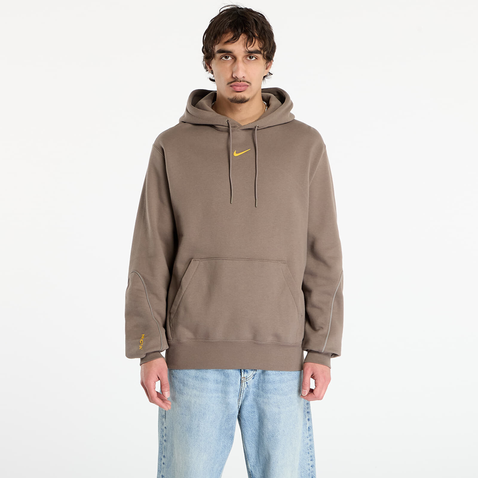 Sweatshirt Nike x NOCTA Fleece CS Hoodie 2 Olive Grey/ Olive Grey/ Yellow Ochre M