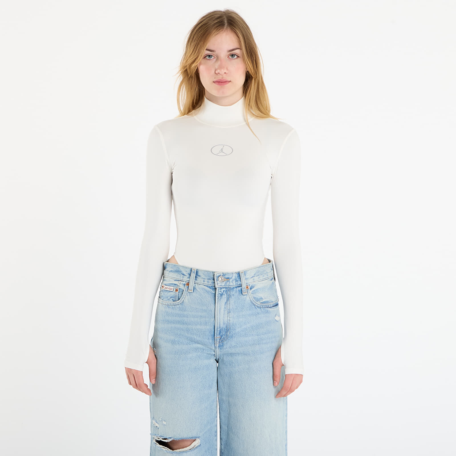 Jordan Flight Mountainside Women's Long-Sleeve Bodysuit Sail M