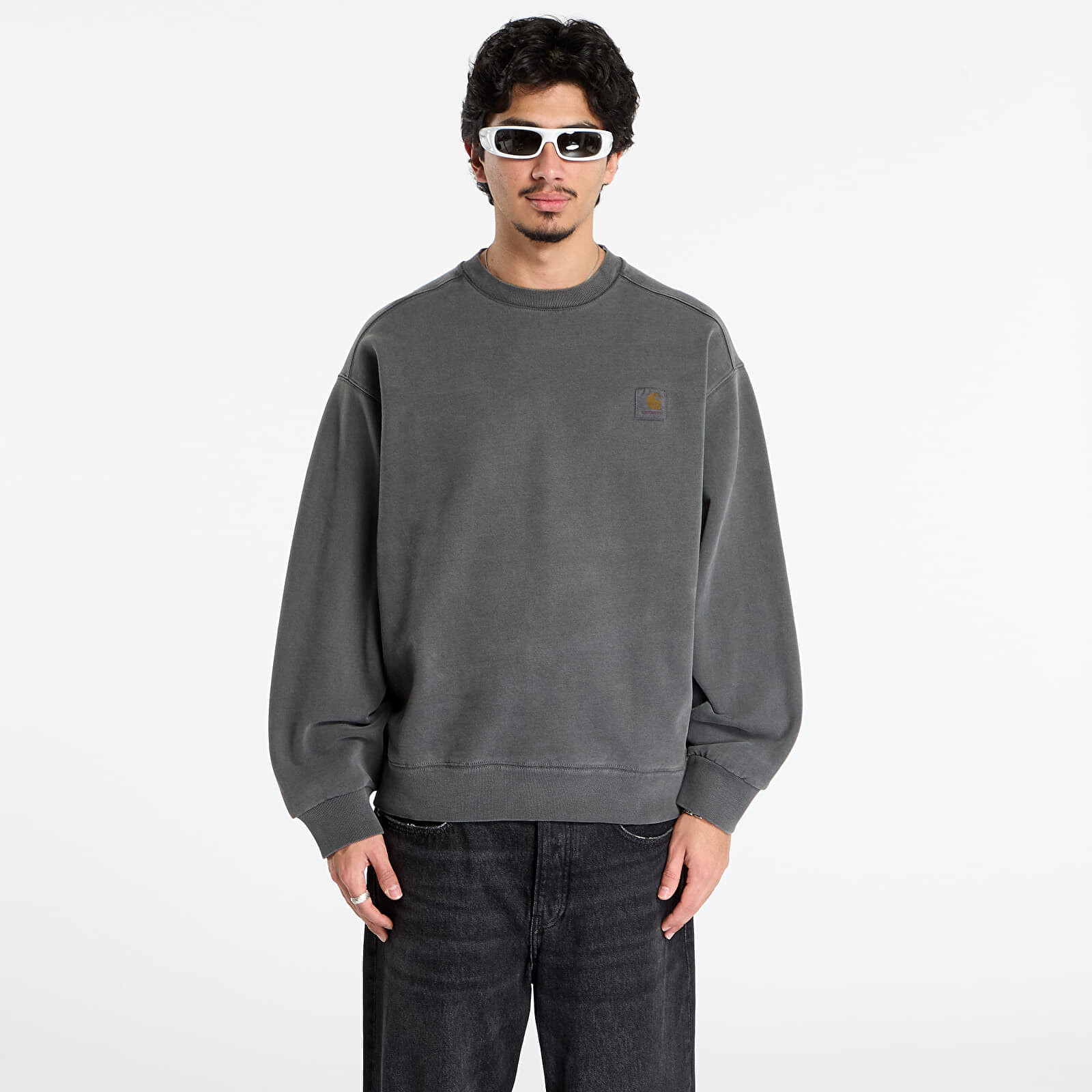 Sweatshirt Carhartt WIP Vista Sweat UNISEX Black Garment Dyed S