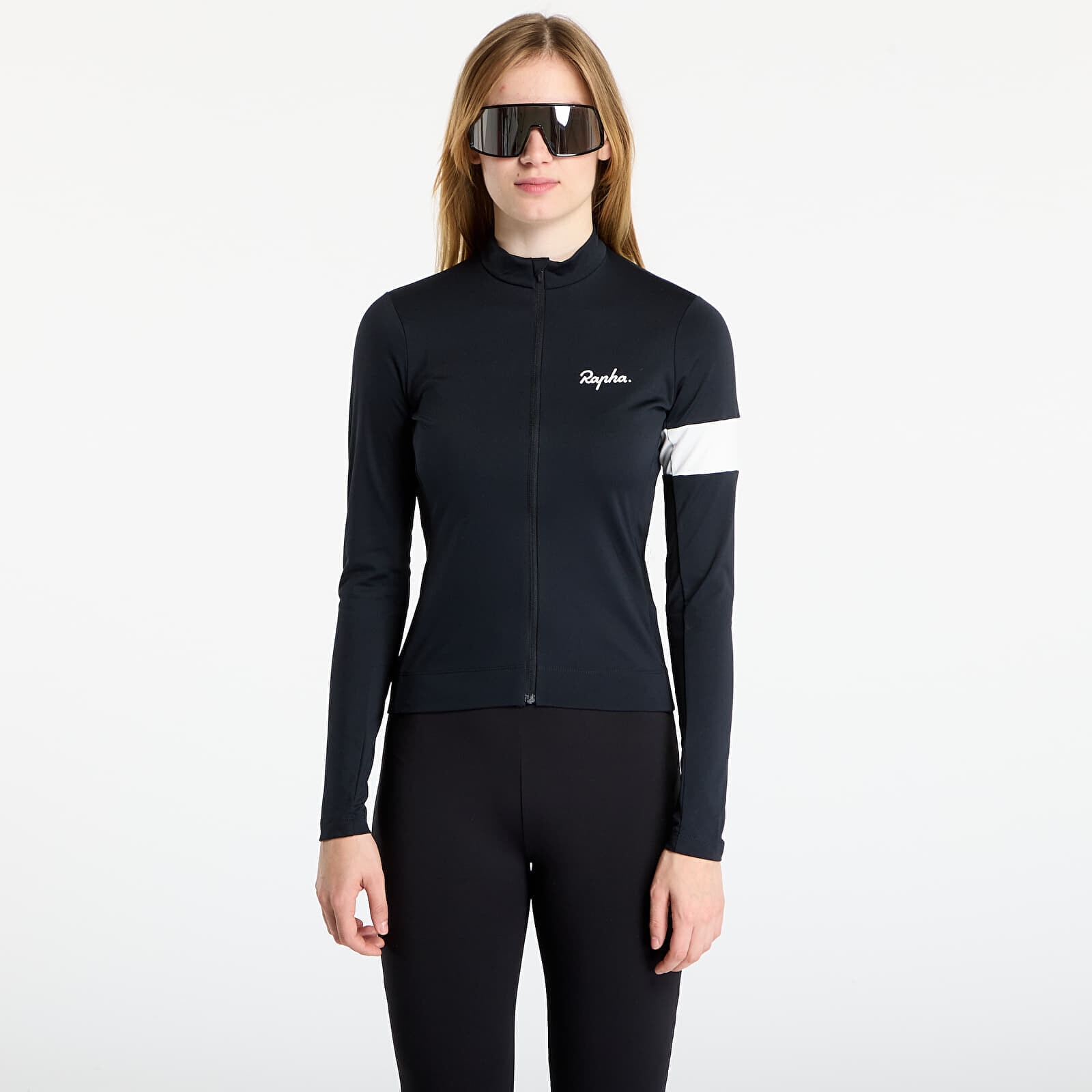 Jersey Rapha Women's Core Thermal Long Sleeve Jersey Black/ White S