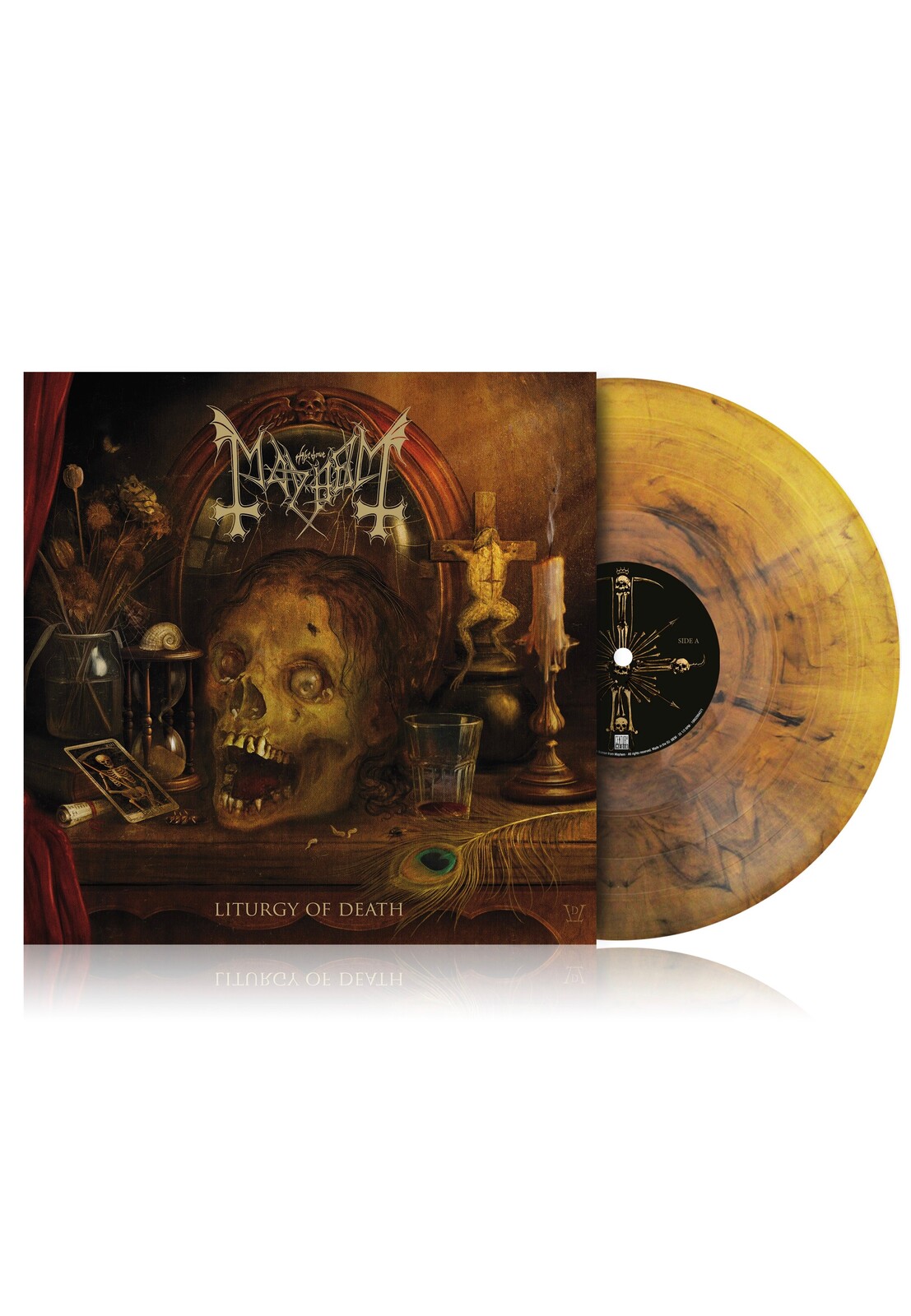 Mayhem - Liturgy Of Death Ltd. Transp. Orange-Black Indie Exclusive - Marbled Vinyl