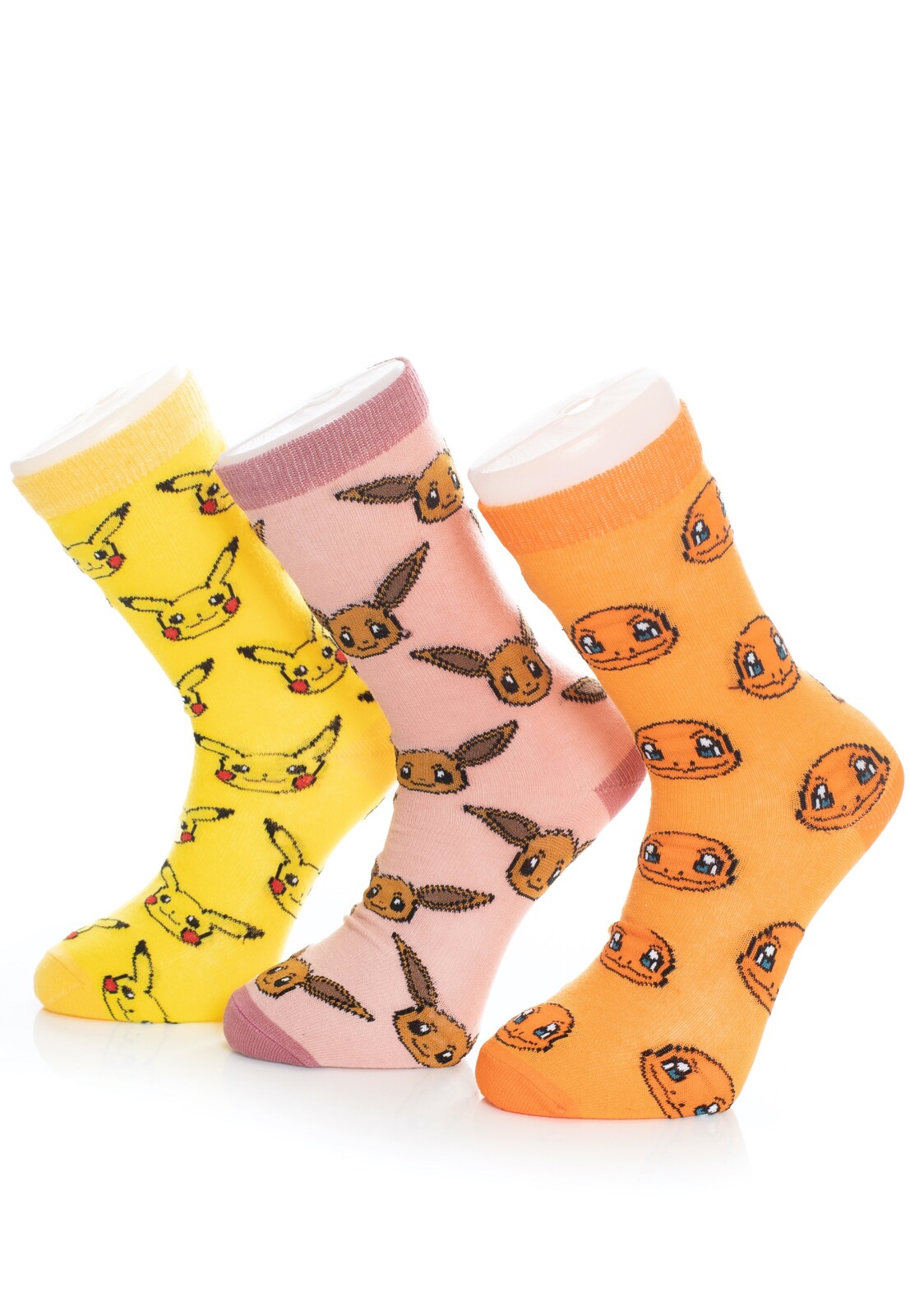 Pokémon - Crew 3 Pack Multicolor - Socks - multicolored - EU 39-42 - 78% Cotton, 20% Polyamide, 2% Elastane
