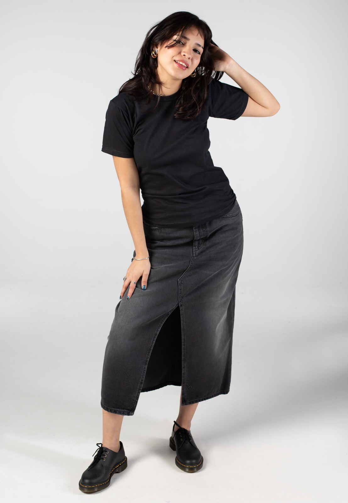 Carhartt WIP - W' Brandon Grind Wash Black - Skirt - black - S - 100% Cotton,Denim