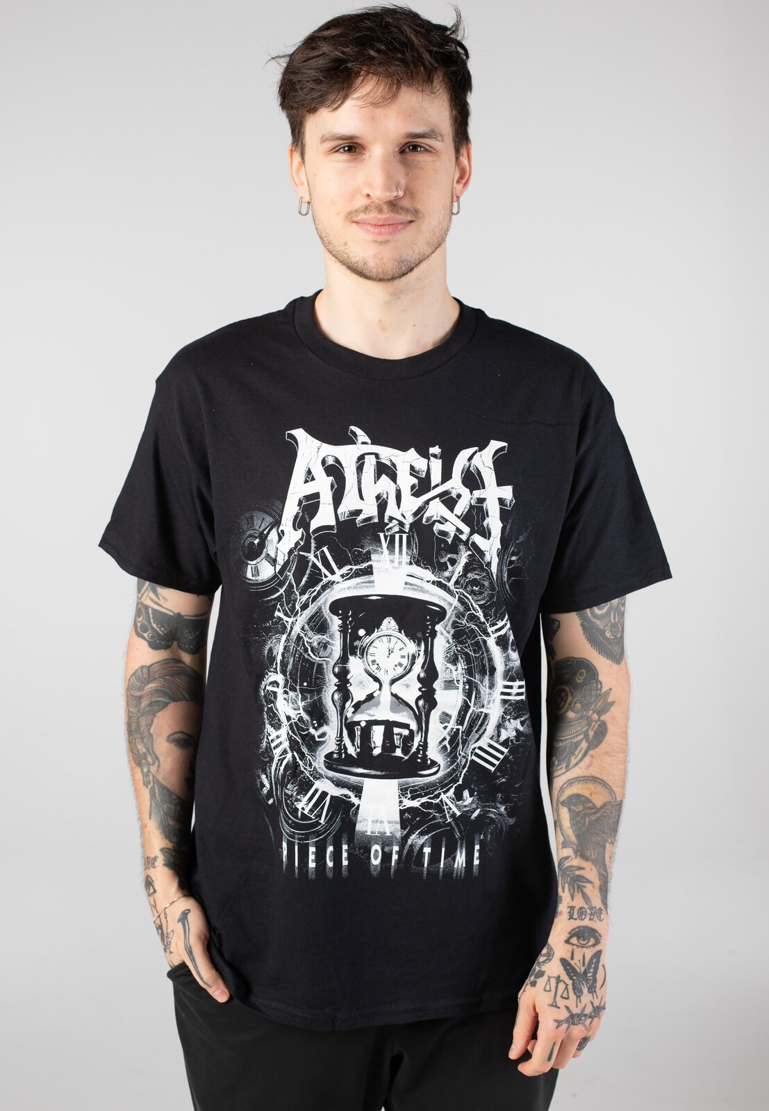 Atheist - Piece Of Time B&W Tour 2025 - T-Shirt - black - L - 100% Cotton,Jersey