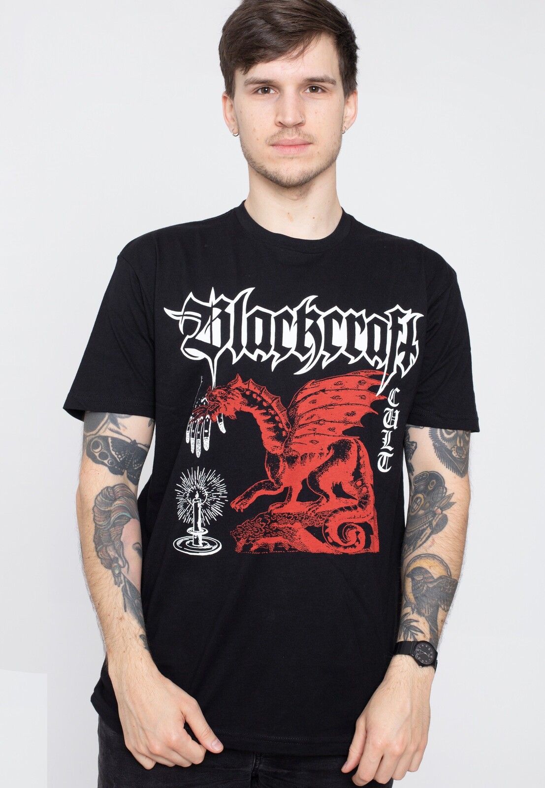 Blackcraft Cult - Dragon Candle Black - T-Shirt - black - L - 100% Cotton,Jersey