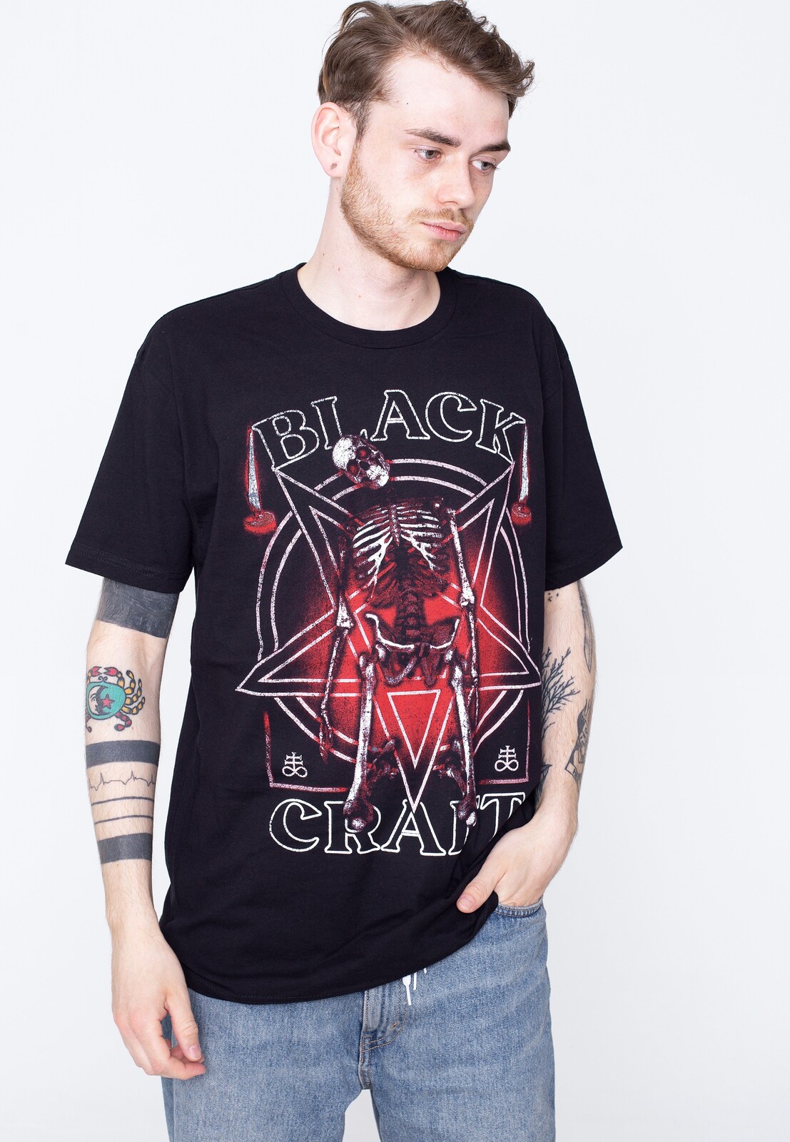 Blackcraft Cult - Blood Skeleton Black - T-Shirt - black - L - 100% Cotton,Jersey