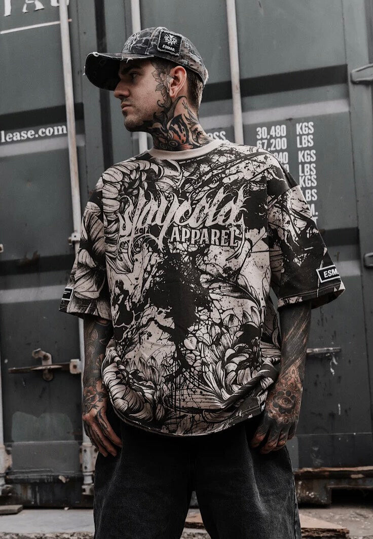 Stay Cold Apparel - Bloomwound Oversized - T-Shirt - grey - L - Jersey